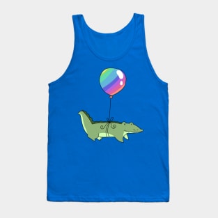 Rainbow Balloon Alligator Tank Top